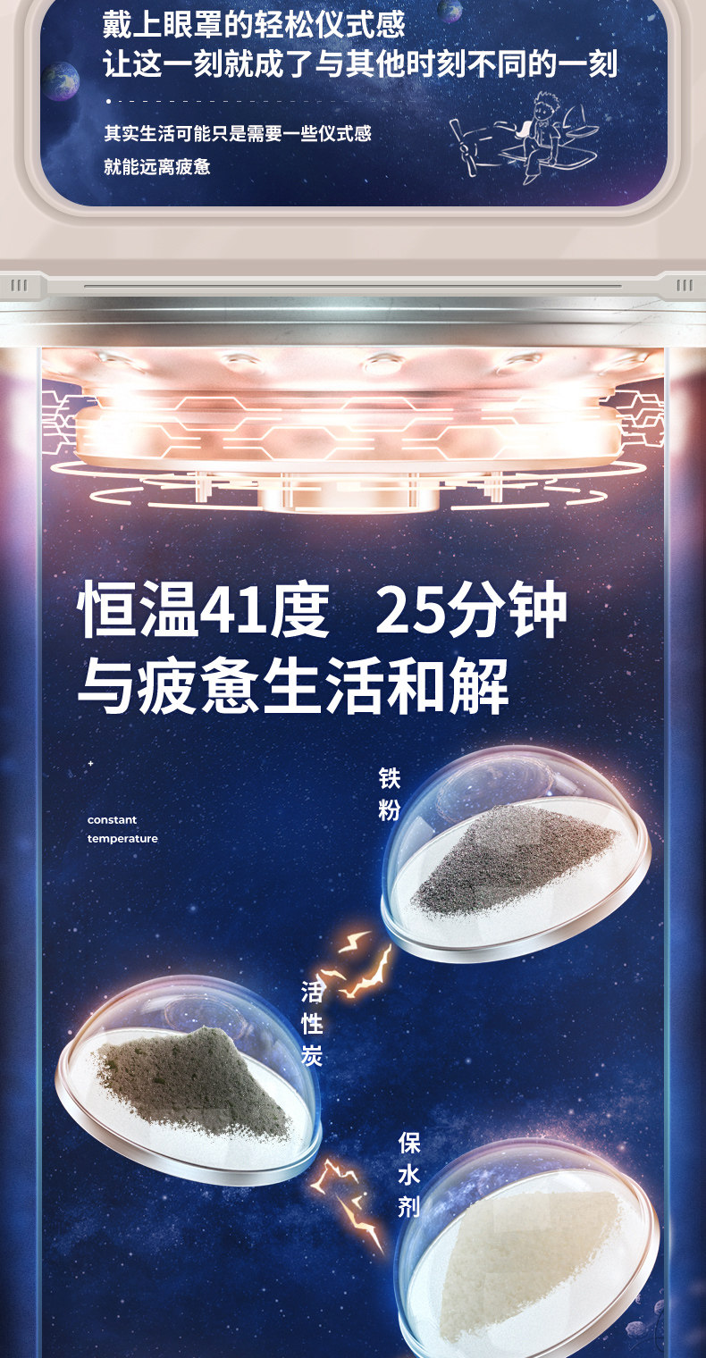 超亚医药 小王子联名 恒温热敷蒸汽眼罩 30片 5种香型 图5