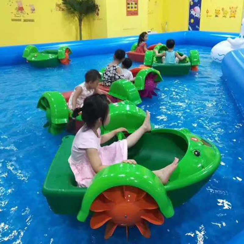 Hand boat inflatable swimming pool supporting toys bumper boat water amusement equipment children's park square stall boat - Taobao
