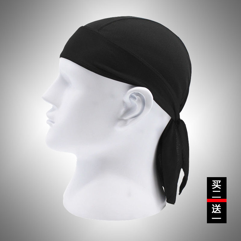 Sunscreen Lady Baotou Cap Locomotive Triple-Knife Flow Safety Helmet Riding Cap Cos Suck Sweat Head Scarf Moi Sea Thief Wang Breathable