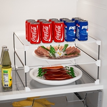 Refrigerator compartment shelf Internal layered partition Refrigerator storage leftovers Plate bracket Shelf inside the display cabinet