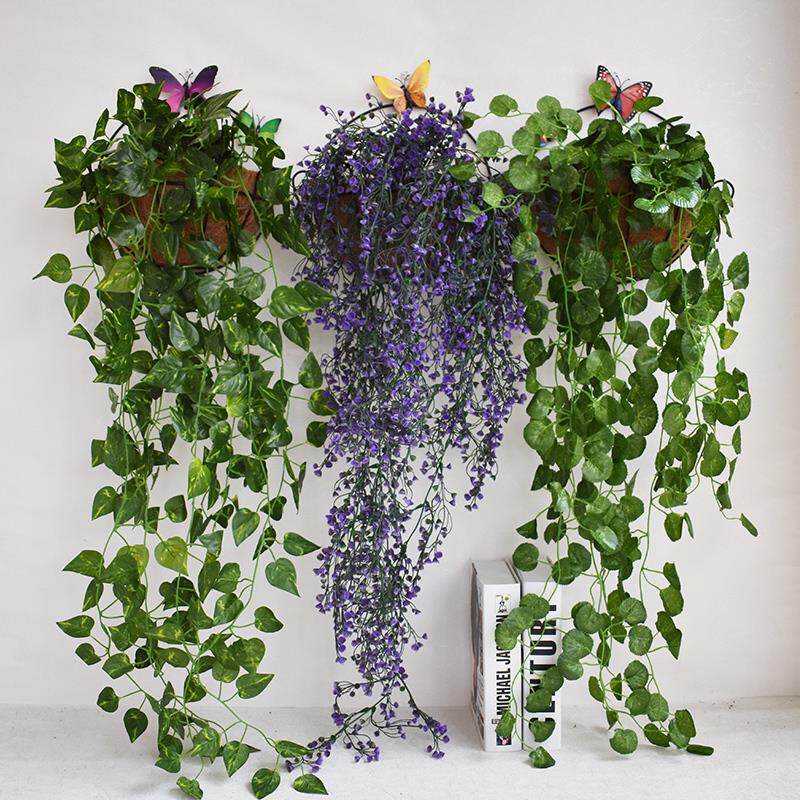 Wall pendant living room bedroom pendant dining room clothing shop creative wall decoration green plant wall decoration