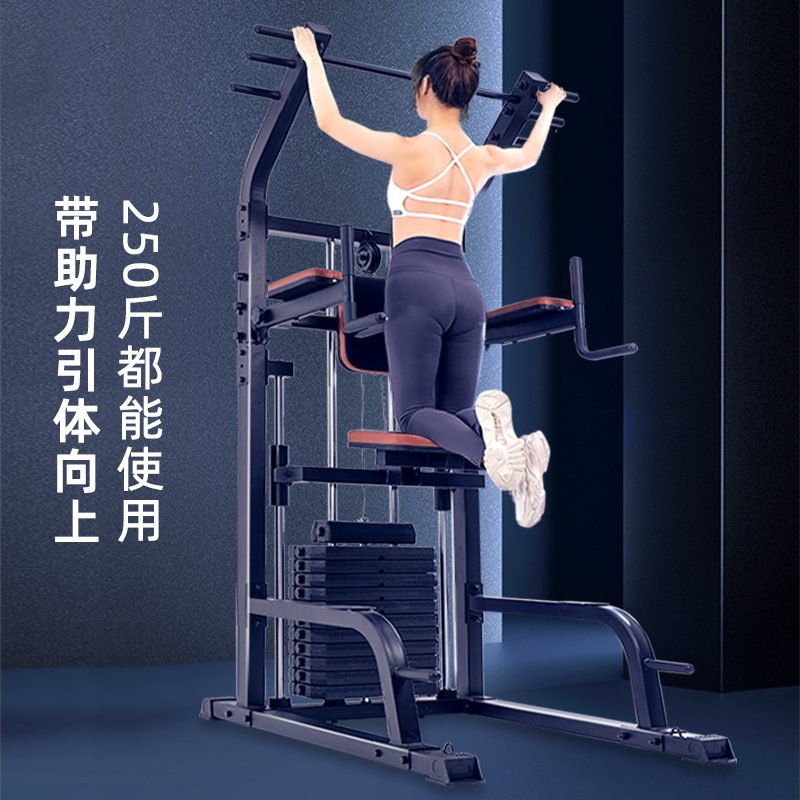 Home indoor booster single parallel bar trainer assisted pull-up back strength exercise commercial fitness equipment