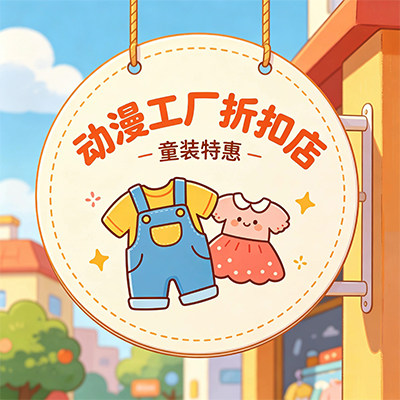 动漫工厂折扣店的LOGO