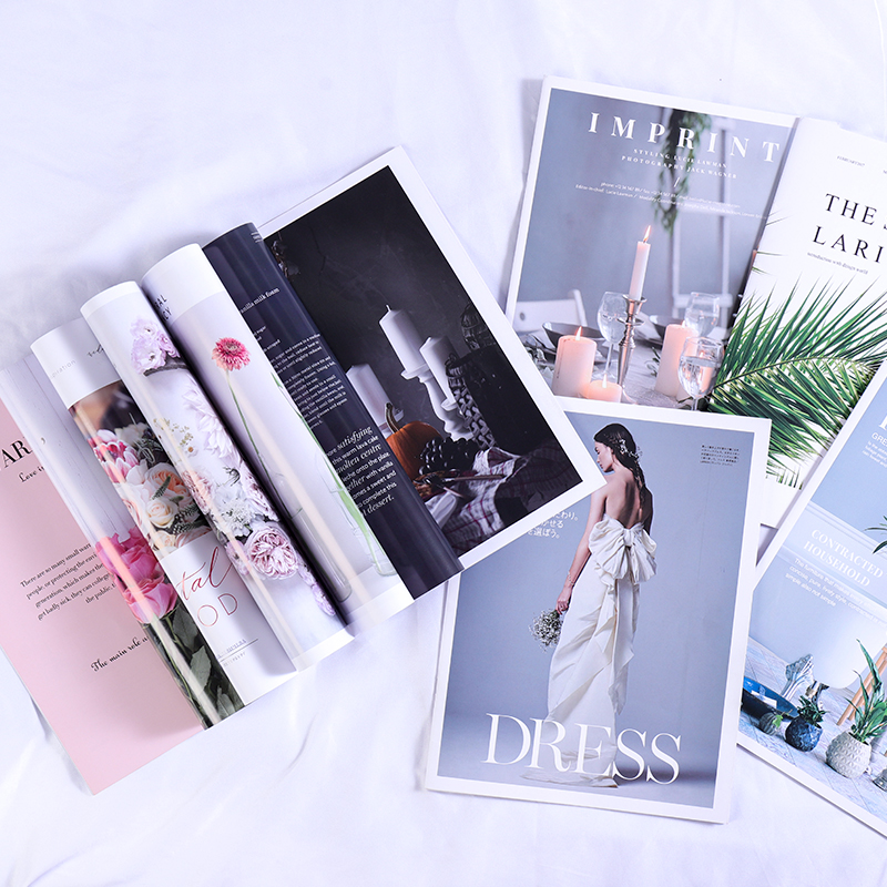 Shooting in English magazine gourmet shooting background props decoration and magazine photography props background board