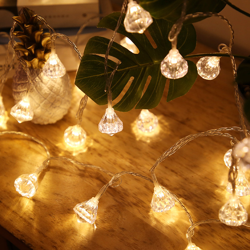 Star lamp Decorative Lights String Accessories Net Red Light Strade Bedroom Decorative room Placement small festoons Flashing Lights string full of stars