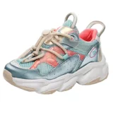 Детская модная универсальная весенняя спортивная обувь на платформе, коллекция 2021, тренд сезона