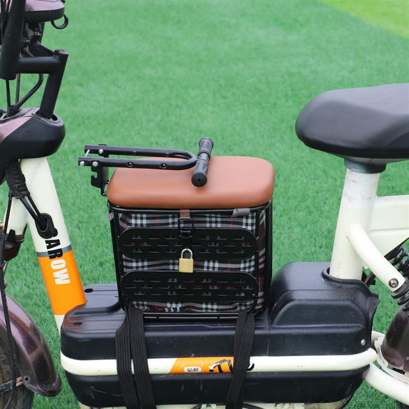 Electric Car Child Seat Front Kid Baby Safety Sitting Chair With Storage Lockable Electric Bottle Car Motorcycle-Taobao