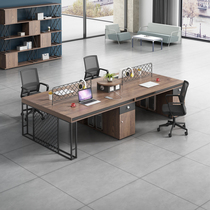 Guangzhou Four-place Desk Chair Portfolio Brief About Modern Staff station 4 6 6 Office Computer cassette clamping