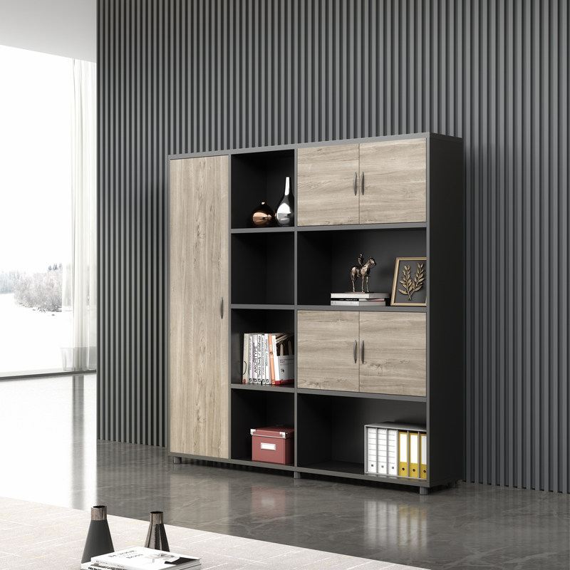 Guangzhou fashion wooden file cabinet information file boss background simple modern office bookcase office cabinet