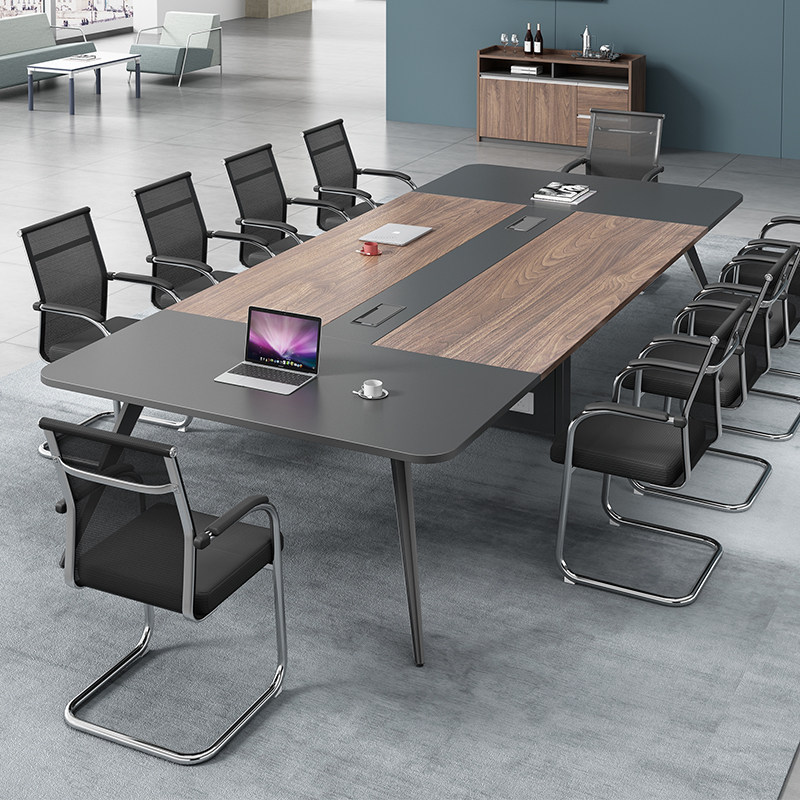 Guangzhou conference table long table simple modern long table conference room large and small office furniture combination office furniture