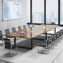 Guangzhou Office Furniture Conference Table Training Table Negotiation Table Briefing Table Brief Modern Staff Long Table Desk Chair Composition
