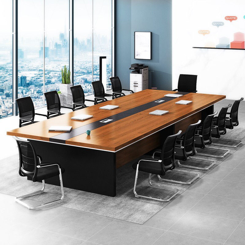Guangzhou Conference Table Long Table Modern Minimalist Rectangular Office Meeting Room Table And Chairs Combination Long Bar Desk Office Furniture Innate