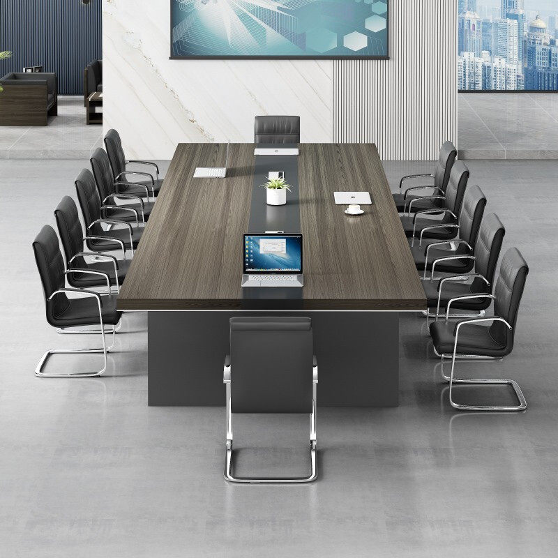 Guangzhou office conference table long table conference room table and chair combination simple modern training negotiation reception long furniture