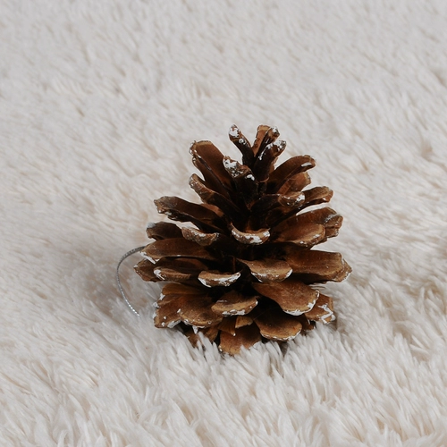 Рождественская елка декоративные подвесные сосновые конусы Рождественские творческие орнамент реквизит снежные дни сосновые украшения одна упаковка 6 пакетов