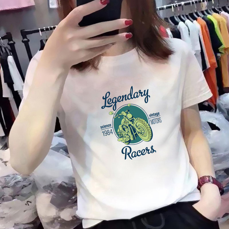 Cotton short sleeve T-shirt women's 2022 new summer slim fit slim white undertone top ins