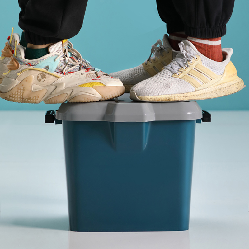 Can sit on fishing bucket car portable bucket anti-compression with lid car wash bucket stool crew on-site box plastic storage bucket