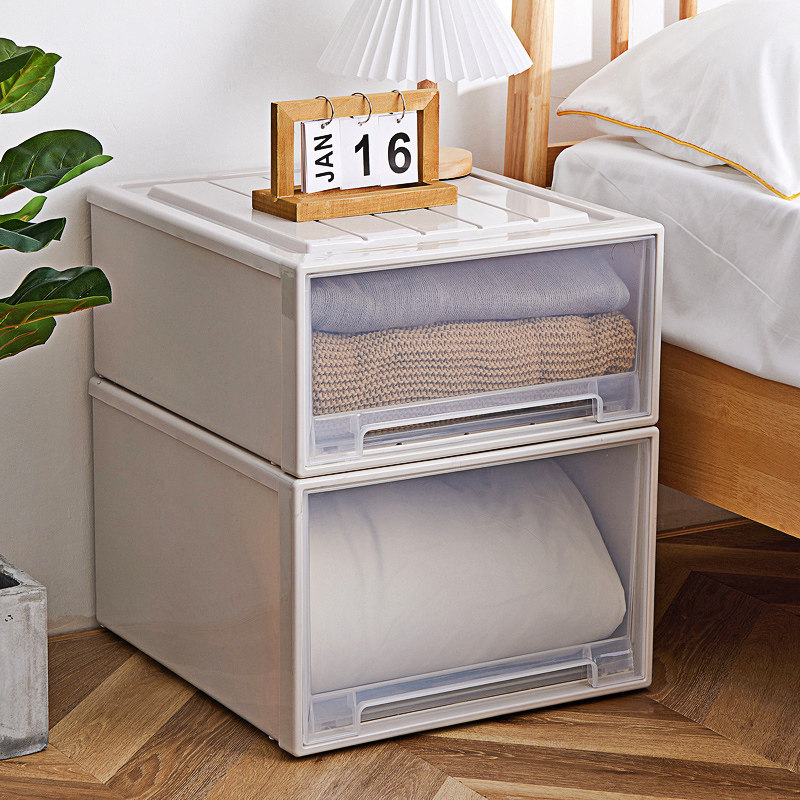 Nabebi wardrobe storage box drawer-type clothing sorting box plastic storage cabinet underwear transparent storage box