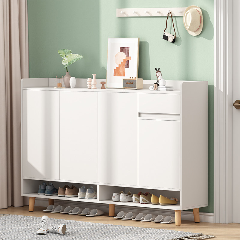Shoe cabinet Home doorway Large-capacity solid wood colour Balcony Locker minimalist modern door-room Cabinet Shoe Rack