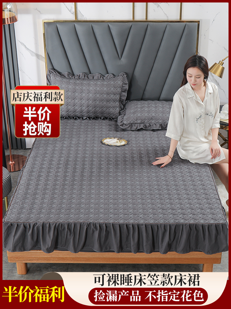 New quilted mattress three-piece set thickened sheets Simmons mattress cover all-inclusive non-slip bedspread dust cover