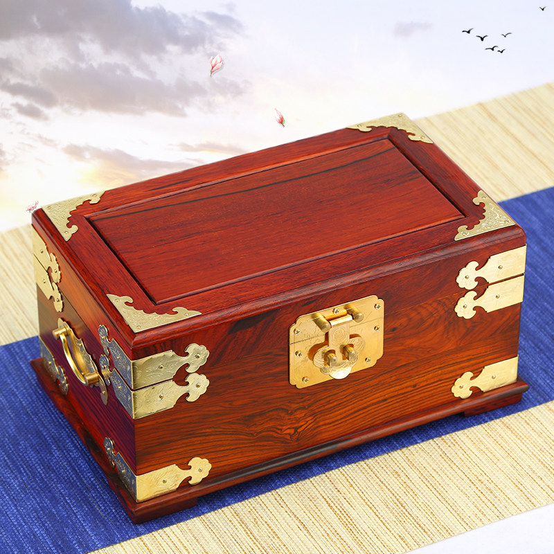 Acid Branches Wood First Accessories Box Wood Wedding Celebration Jewelry Box Red Wood Handicraft Jade Pei ring Wen playing bracelet containing box