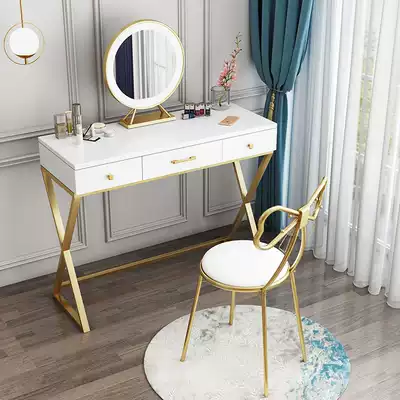 Nordic makeup table bedroom Net red ins makeup table small apartment modern simple princess makeup table