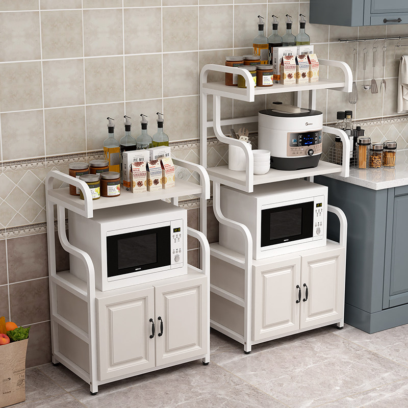 European microwave oven shelf Household floor-standing oven storage cabinet Kitchen shelf Floor-standing multi-layer storage cabinet