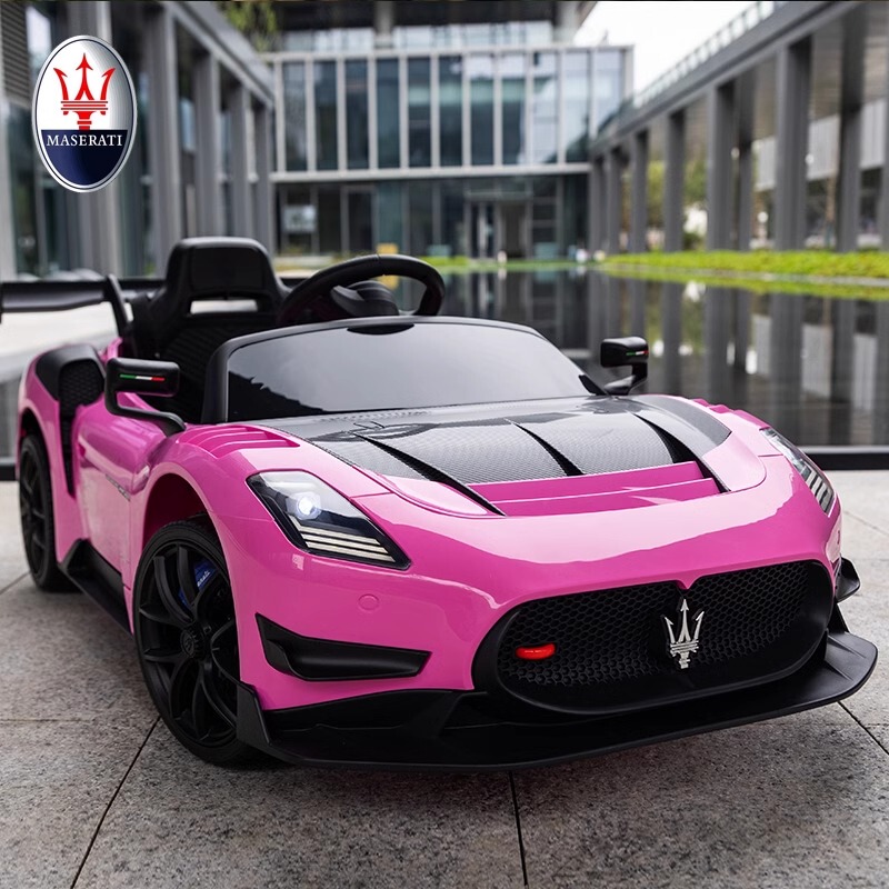 Maserati Children's Electric Car, Four-Wheel Remote Control Ride-On Sports Car, Parent-Child Toy for Kids and Babies