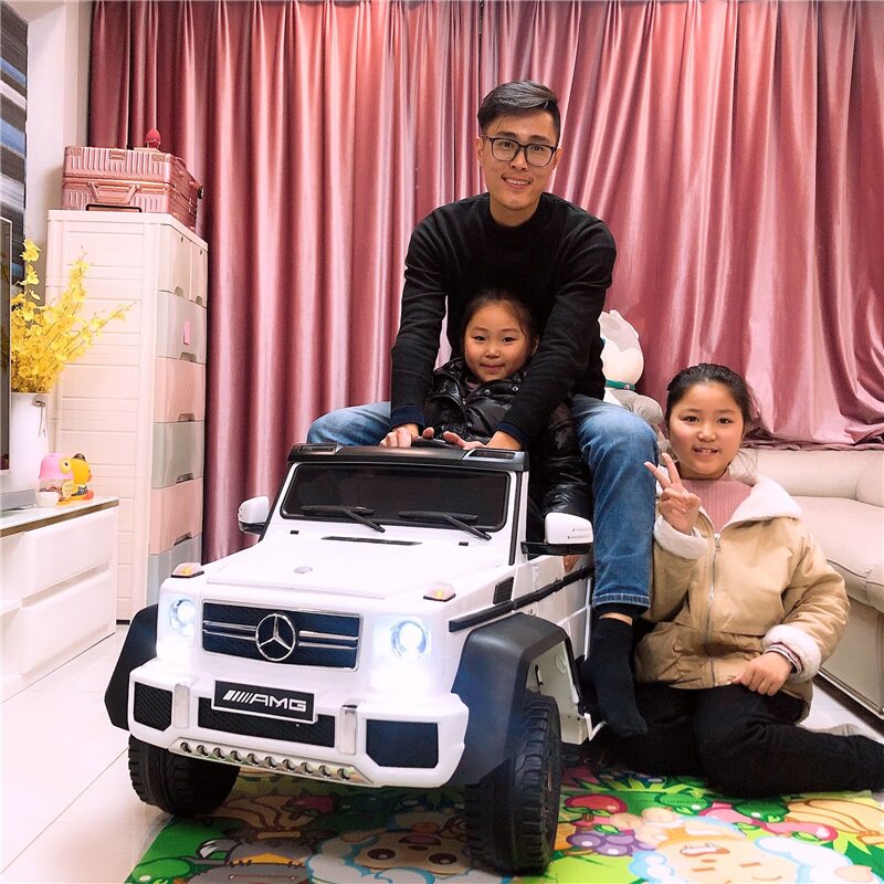 Mercedes Big G children's electric car four-wheeled off-road remote control children's toy car can sit on the adult parent-child interactive car
