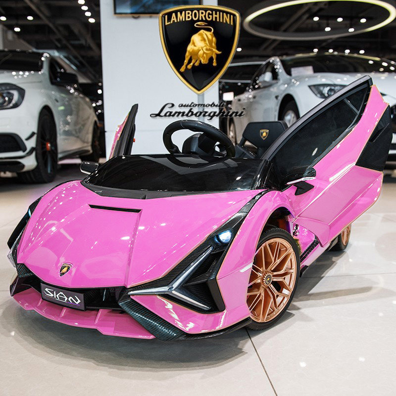 Lamborghini Children's Electric Vehicle Four Wheels with Remote Control Car Boys baby boys and girls Kids can sit in a human toy big stroller