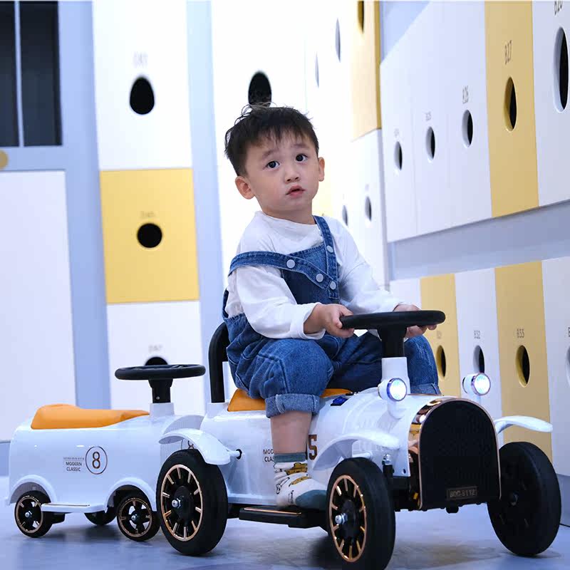 Baby 61 gift children's electric car four-wheeled remote control car men and women double children adult toy manned car