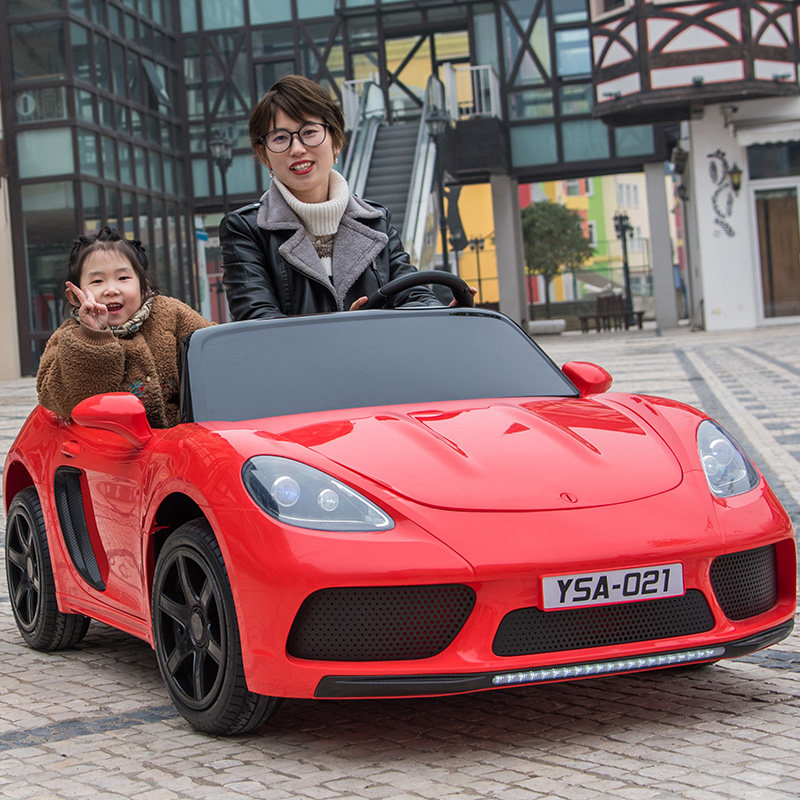 Children's electric car four-wheeled toy car can sit on adults and children's toys parent-child interactive car can be remotely controlled net red car