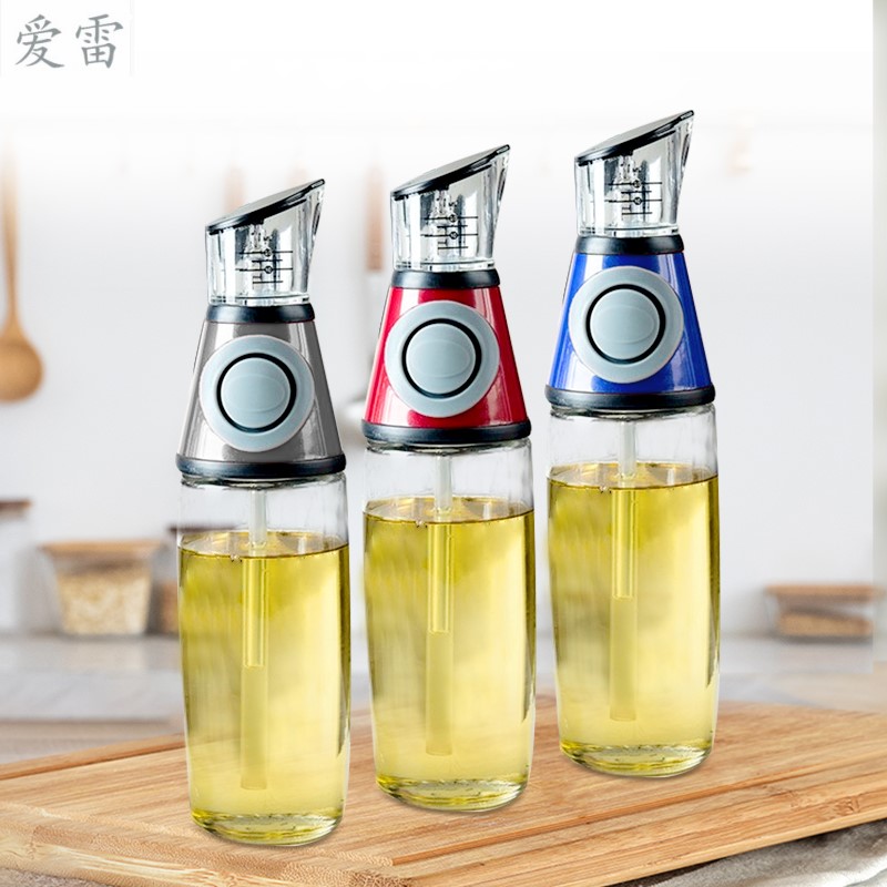 Wanjiangjiangmeasurable oil bottle Anti-leakage oil bottle Silicone pressing seasoning bottle