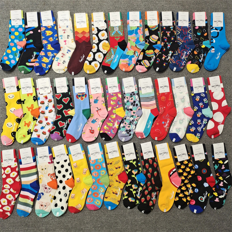 Classic Happy Socks Women's Socks for Spring and Autumn ins Fashion Trendy Socks Skateboard Sports Internet Celebrity Mid-Calf Socks Trendy Socks Classic Happy Socks Women's Socks for Spring and Autumn ins Fashion Trendy Socks Skateboard Sports Internet Celebrity Mid-Calf Socks Trendy Socks