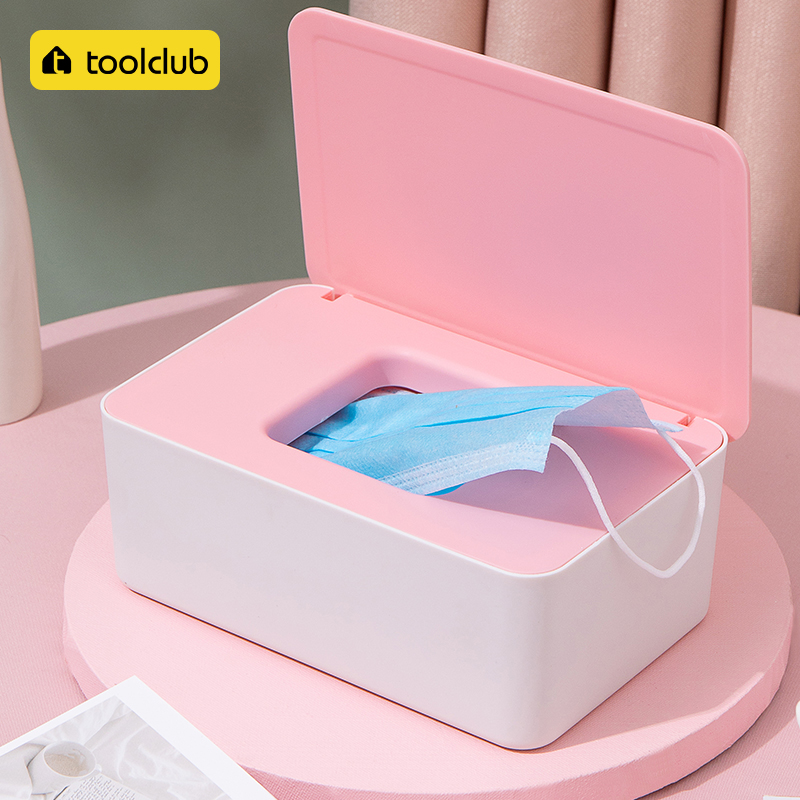 Home disposable mask containing box dust-proof sealing portable mask temporary storage box large capacity dress mask deity