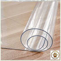 Mat pvc transparent table mat soft glass plastic table cloth waterproof and burn-proof anti-burn tea on the table