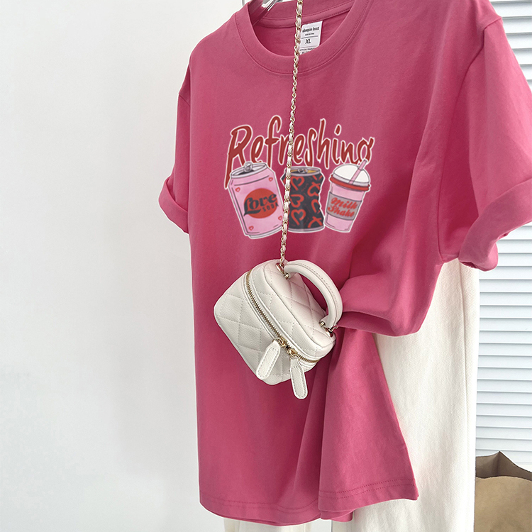 Summer Dopamine Cool Half-Sleeve Shirt in Cinnamon Pink, Low Saturation, Brightening, Pure Cotton, Versatile for Layering and Commuting Summer Dopamine Cool Half-Sleeve Shirt in Cinnamon Pink, Low Saturation, Brightening, Pure Cotton, Versatile for Layering and Commuting