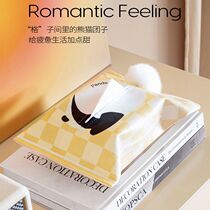 Artist-free paper tissue box decorative panda tissue box cover office home living room car