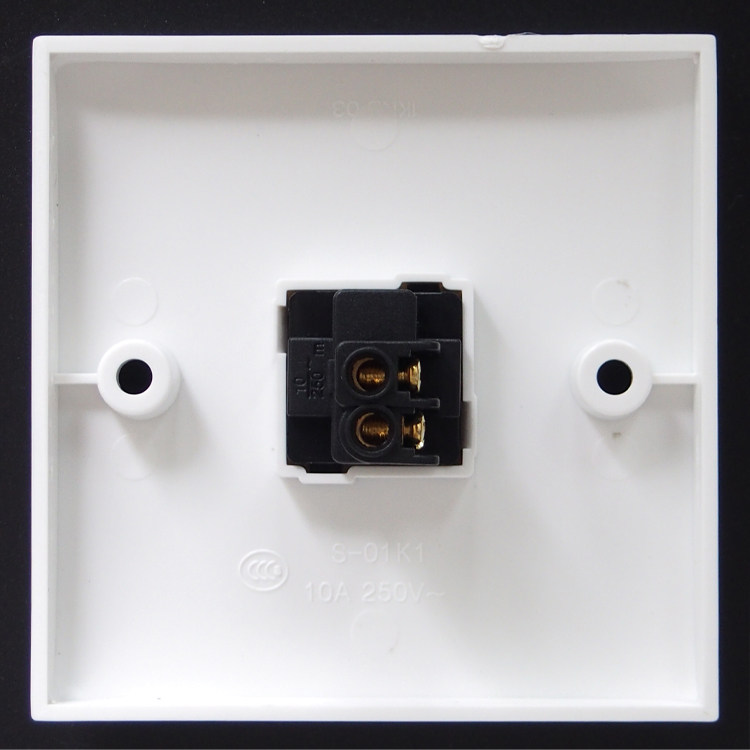 Loose Easy Switch 86 Type Classic Open Single Control White Switch Socket Panel Power Light Single Open Button
