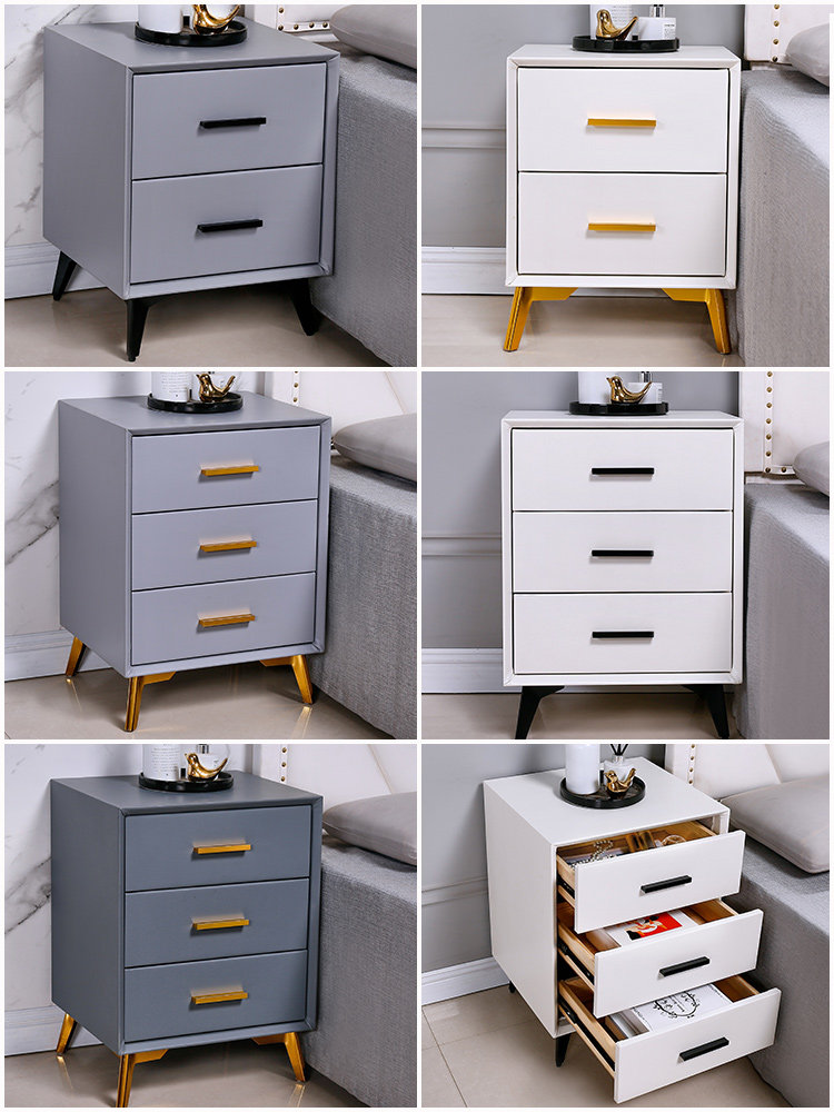 Solid wood bed head cabinet Nordic minimalist modern bedroom Mini small mesh red ins full-bed edge storage containing cabinet