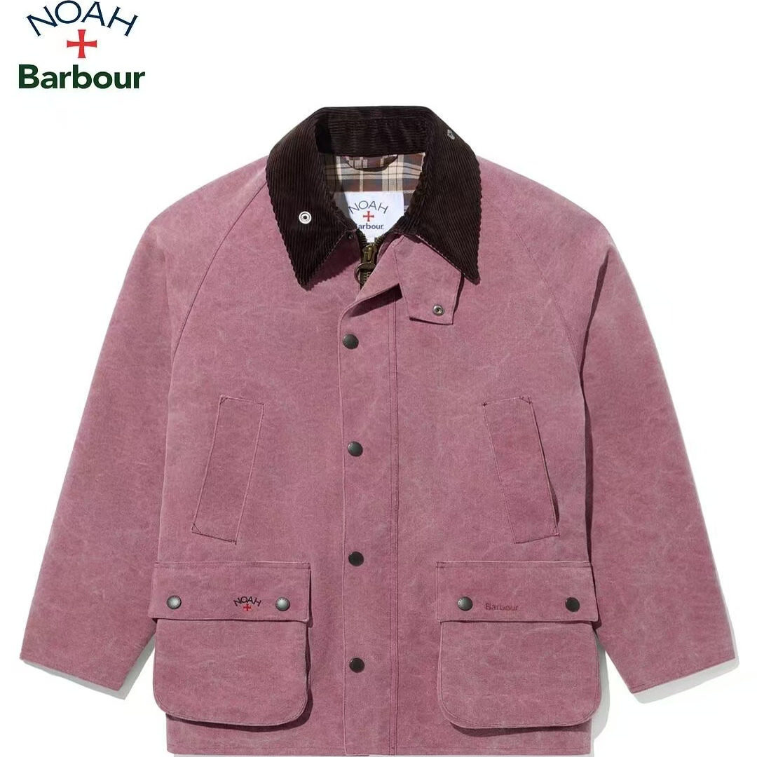 现货Barbour Noah X联名款日版男女款巴恩风春秋冬夹克桃皮绒外套-淘宝网