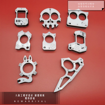 Outdoor tactical non-metallic finger tiger fist buckle fist blade EDC to play self-defense self-defense self-defense wolf legal portable weapon Hui