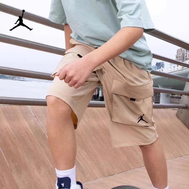 Nike Jordan Nike Children's Clothing Boys' Shorts 2025 Summer New Children's Workwear Style Casual Shorts
