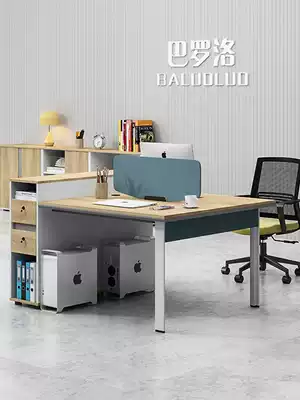 Office table and chair combination high cabinet staff table screen desk double staff computer table and chair combination modern and simple