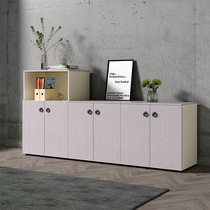Low cabinet Office cabinet Storage locker Modern simple floor cabinet Office document file wooden partition cabinet