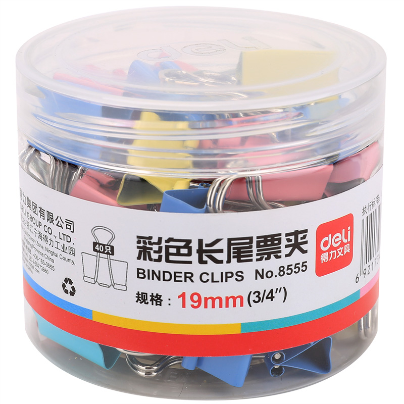 Office Supplies Color Metal Bill Clip Small Dovetail Clip Large Information Clip Classification Long Tail Ticket Clip Contains Multi-Specification Food Photos DIY Creative Exam Paper Iron Clip