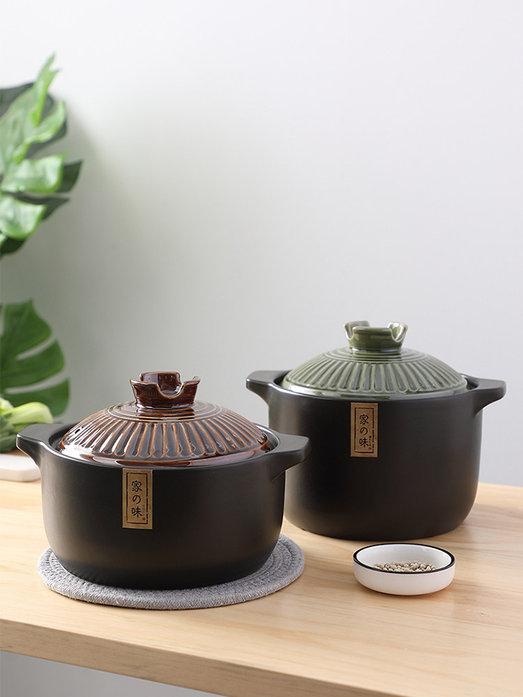 Japanese casserole soup stew pot Household ceramic gas stove clay pot Special casserole soup pot Gas small soup pot