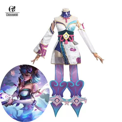 Rolecos LOL 2022 Spirit Blossom Evelynn Cosplay Costume игра