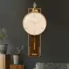 Watch wall clock Living room light luxury personality creative Nordic clock wall household art wall decoration Deer head fashion hanging watch
