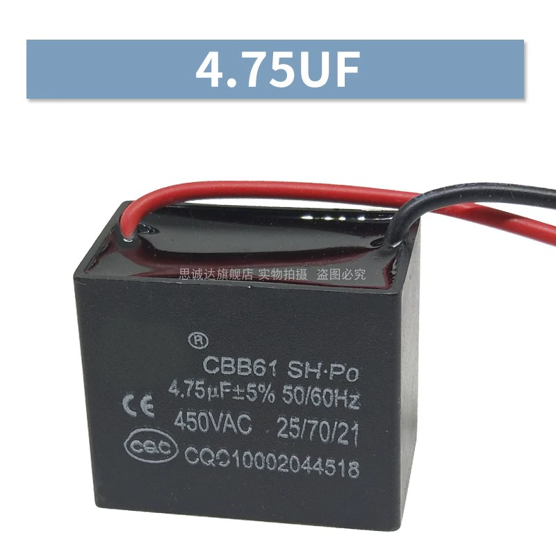 mạch hạ áp 220v xuống 5v bằng tụ Mua 1 tặng 1 tụ điện khởi động quạt CBB61 1UF-20UF phạm vi mui xe động cơ điều hòa không khí tụ điện quạt hút đơn vị tụ điện tụ không phân cực