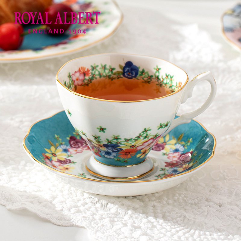 【New Product】Royal Albert Centenary Series Bone China Coffee Cup and Saucer Set